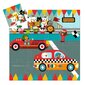Siluettpusle - Võidusõiduauto (16 tk), DJECO DJ07273 hind ja info | Pusled lastele ja täiskasvanutele | hansapost.ee