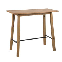 Барный стол Chara, цвет дуба/черный цена и информация | Кухонные и обеденные столы | hansapost.ee