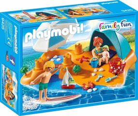 9425 PLAYMOBIL® Family Fun, Семейный день на пляже цена и информация | Конструкторы и кубики | hansapost.ee