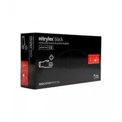 Ühekordsed nitriilkindad Mercator Nitrylex Black, suurus L, 100 tk hind ja info | Esmaabi | hansapost.ee