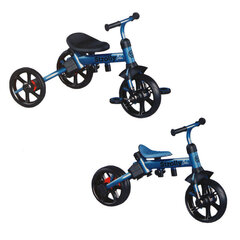 Multifunktsionaalne kolmerattaline Yvolution Strolly Bike, grey/blue, 101168 hind ja info | Kolmerattalised jalgrattad lastele | hansapost.ee