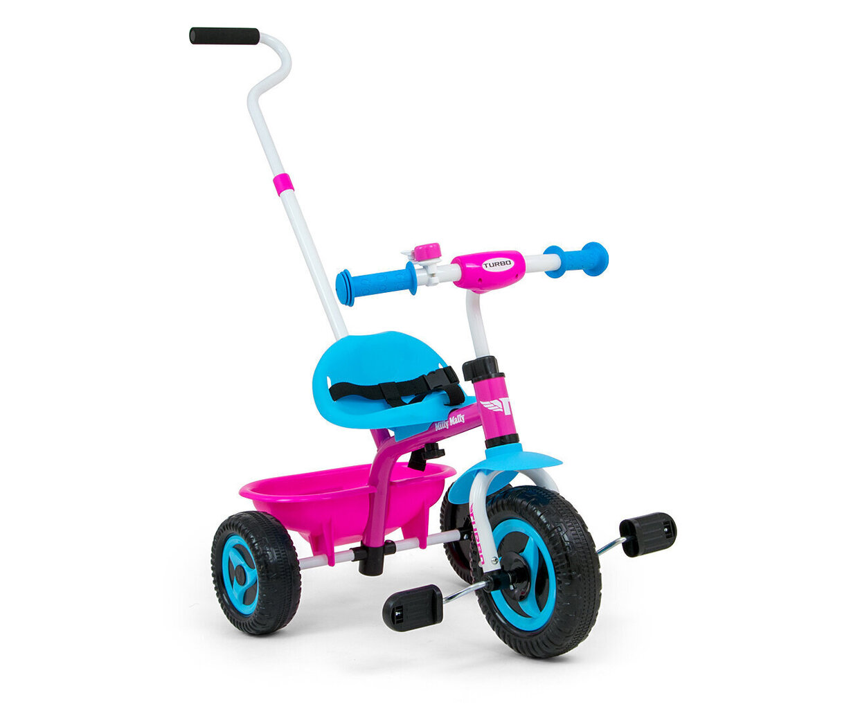 Lükatav kolmerattaline Milly Mally Turbo, Candy hind ja info | Kolmerattalised jalgrattad lastele | hansapost.ee