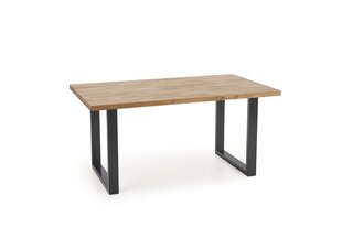 Обеденный стол Halmar Radus 160 см, коричневый/черный цена и информация | Кухонные и обеденные столы | hansapost.ee