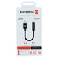 Swissten Lightning to Jack 3.5mm Audio Adapter for iPhone and iPad 15 cm Black hind ja info | USB adapterid ja jagajad | hansapost.ee