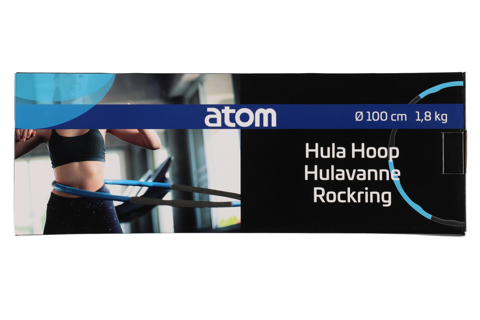 Võimlemisrõngas Atom Sports Hula Hoop, 1,8 kg цена и информация | Hularõngad | hansapost.ee