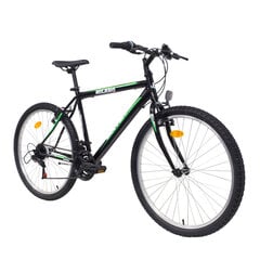 Mägijalgratas Bottari Milano 26", must/roheline hind ja info | Jalgrattad | hansapost.ee