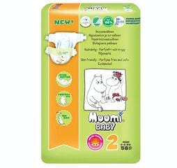 Подгузники Muumi Baby Mini (2) 3-6 кг, 58 шт. цена и информация | Подгузники | hansapost.ee