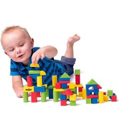 Puidust klotsid sorteerijaga Woody 90911, 50 d. цена и информация | Игрушки для малышей | hansapost.ee