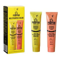 Multifunktsionaalsete palsamite komplekt Dr. PawPaw: Yellow 25 ml + Peach Pink 25 ml цена и информация | Помады, бальзамы, блеск для губ | hansapost.ee