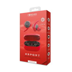 Täielikult juhtmevabad kõrvaklapid Forever 4Sport TWE-300, punane hind ja info | Handsfree seadmed | hansapost.ee