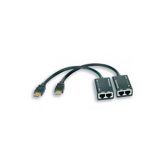HDMI laiendus Techly UTP Cat5e / 6 RJ45 kuni 30 m hind ja info | USB adapterid ja jagajad | hansapost.ee