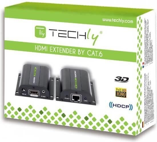 HDMI laiendus Techly Full HD 1080p kuni 60m Cat6/6a/7 IR-ga цена и информация | USB adapterid ja jagajad | hansapost.ee
