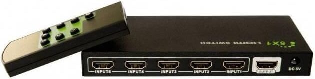 Lüliti Techly 5 porti HDMI 5x1 4K*30Hz hind ja info | USB adapterid ja jagajad | hansapost.ee