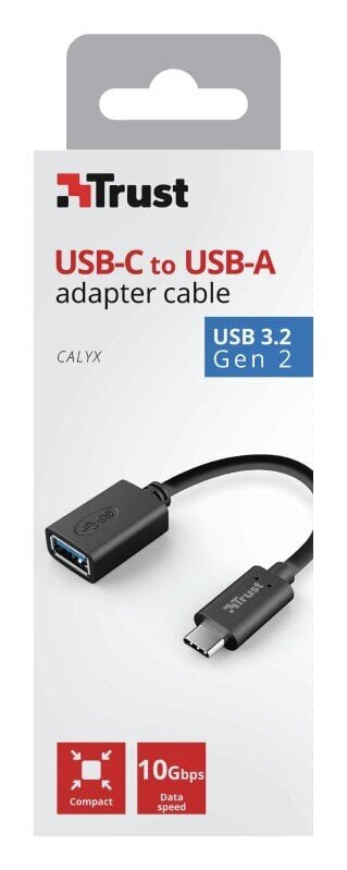 Trust Type-C į USB 3.0 kaabel, 9 cm hind ja info | Mobiiltelefonide kaablid | hansapost.ee