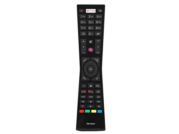 HQ LXP3231 TV remote control JVC RM-C3231 NETFLIX YOUTUBE Black цена и информация | Nutitelerite lisatarvikud | hansapost.ee