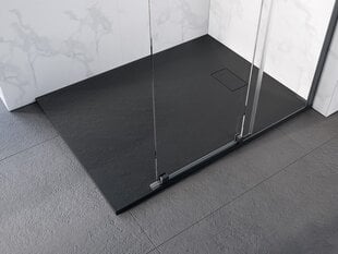 Душевой поддон Besco Vexo Black, 90x120,130,140,150,160,170,180 см цена и информация | Стойки для душа | hansapost.ee