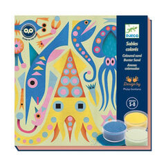 Набор для раскраски песком - Морские огоньки (Светиться в темноте), DJECO DJ08679 цена и информация | Развивающие игрушки для детей | hansapost.ee