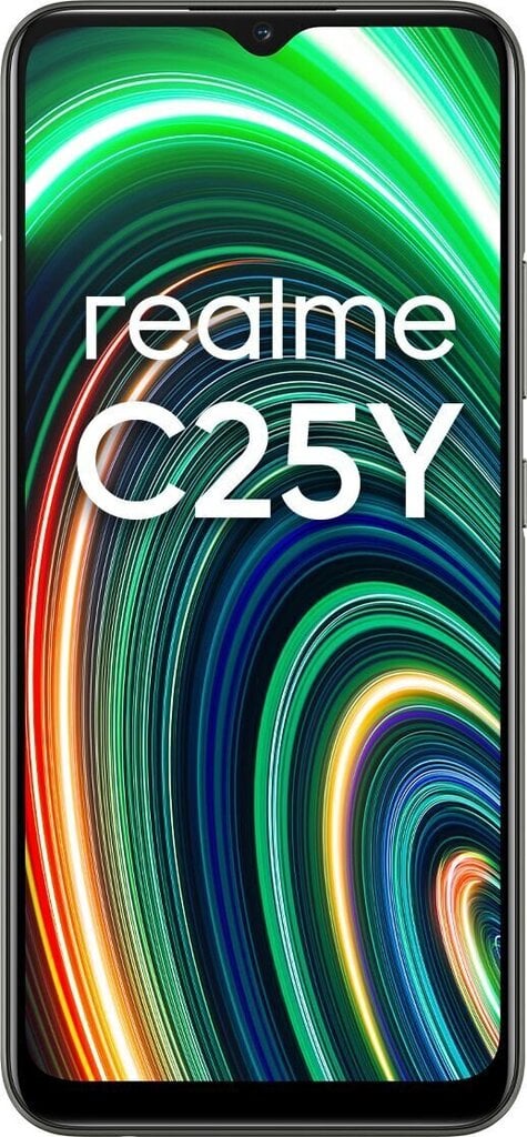 Realme C25Y, 128 GB, Dual SIM, Black цена и информация | Telefonid | hansapost.ee