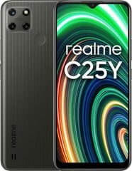 Realme C25Y, 128 GB, Dual SIM, Black hind ja info | Telefonid | hansapost.ee