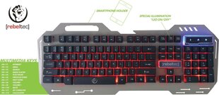 Rebeltec RBLKLA00036 цена и информация | Клавиатура с игровой мышью 3GO COMBODRILEW2 USB ES | hansapost.ee
