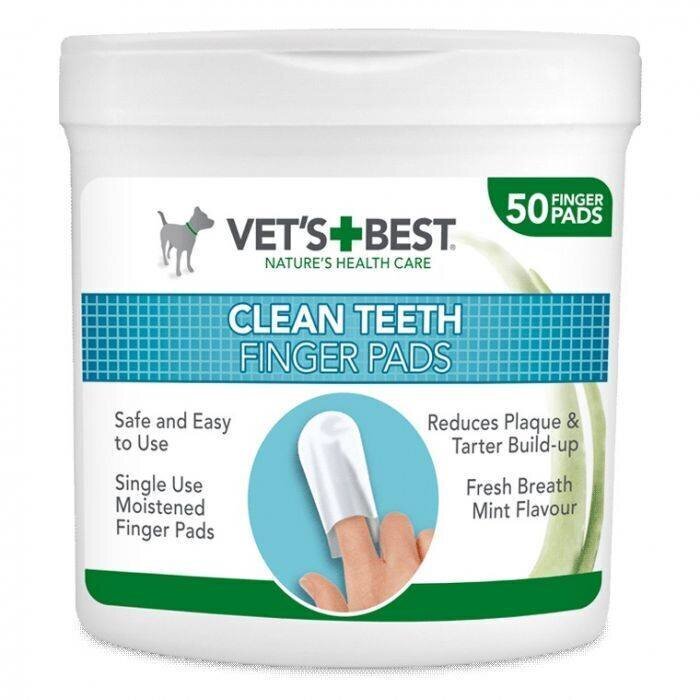 Hambapuhastuse tampoonid Vet‘s Best clean teeth, 50 tk цена и информация | Hooldus/grooming | hansapost.ee