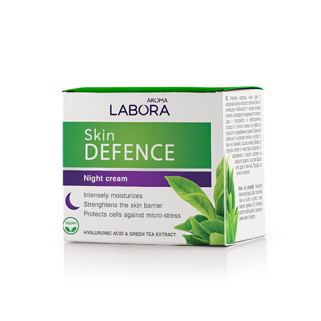 Aroma Labora Skin Defence hüaluroonhappe ja rohelise tee ekstraktiga öökreem 50 ml цена и информация | Näokreemid | hansapost.ee