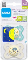 Ночная соска MAM Original 0-6 месяцев, Синяя цена и информация | MAM Товары для детей и младенцев | hansapost.ee