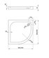 Dušialus Deante Cubic 80x80, 90x90 cm hind ja info | Dušialused | hansapost.ee