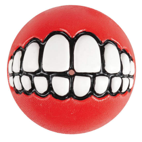 Rogz Grinz Red punane pall, 64mm hind ja info | Koerte mänguasjad | hansapost.ee
