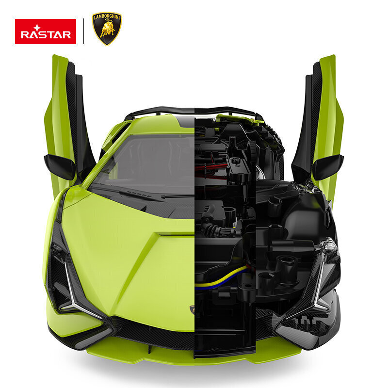 Raadio teel juhitav mudelauto-konstruktor Rastar Lamborghini Sian 1:18, 97400 цена и информация | Mänguasjad poistele | hansapost.ee