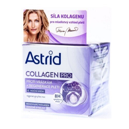 Astrid Night Anti-Wrinkle Collagen Pro 50 ml цена и информация | Näokreemid | hansapost.ee