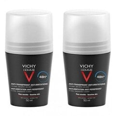 Vichy Homme 48H Deo rulldeodorant (Anti-Transpirant Extra Sensitiv e ) 2 x 50 ml hind ja info | Deodorandid | hansapost.ee
