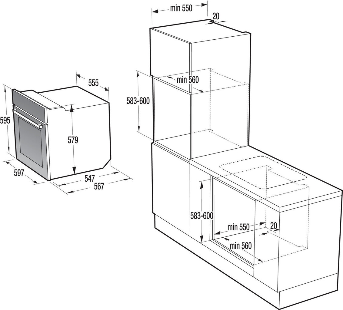 Ahi Gorenje BO637ORAW hind ja info | Ahjud | hansapost.ee