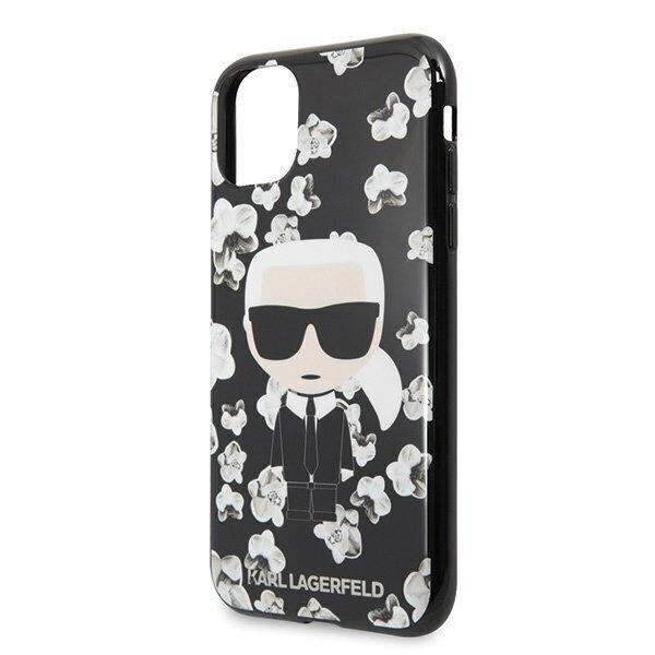 Telefoniümbris Karl Lagerfeld KLHCN58FLFBBK iPhone 11 Pro black Flower Ikonik Karl цена и информация | Telefonide kaitsekaaned ja -ümbrised | hansapost.ee