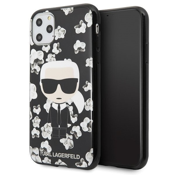 Telefoniümbris Karl Lagerfeld KLHCN58FLFBBK iPhone 11 Pro black Flower Ikonik Karl цена и информация | Telefonide kaitsekaaned ja -ümbrised | hansapost.ee