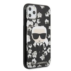 Telefoniümbris Karl Lagerfeld KLHCN58FLFBBK iPhone 11 Pro black Flower Ikonik Karl hind ja info | Telefonide kaitsekaaned ja -ümbrised | hansapost.ee