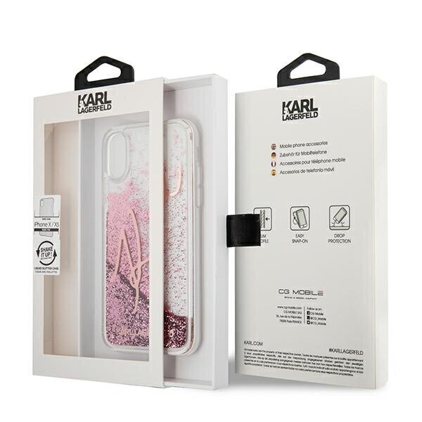 Telefoniümbris Karl Lagerfeld iPhone X/ iPhone XS KLHCPXTRKSRG hind ja info | Telefonide kaitsekaaned ja -ümbrised | hansapost.ee