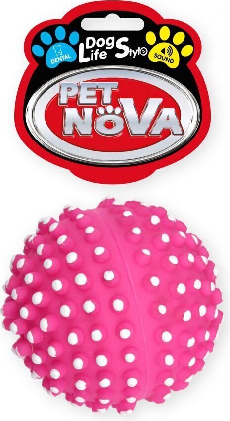 Pet Nova mänguasi piiksuv pall, 6.5cm hind ja info | Koerte mänguasjad | hansapost.ee