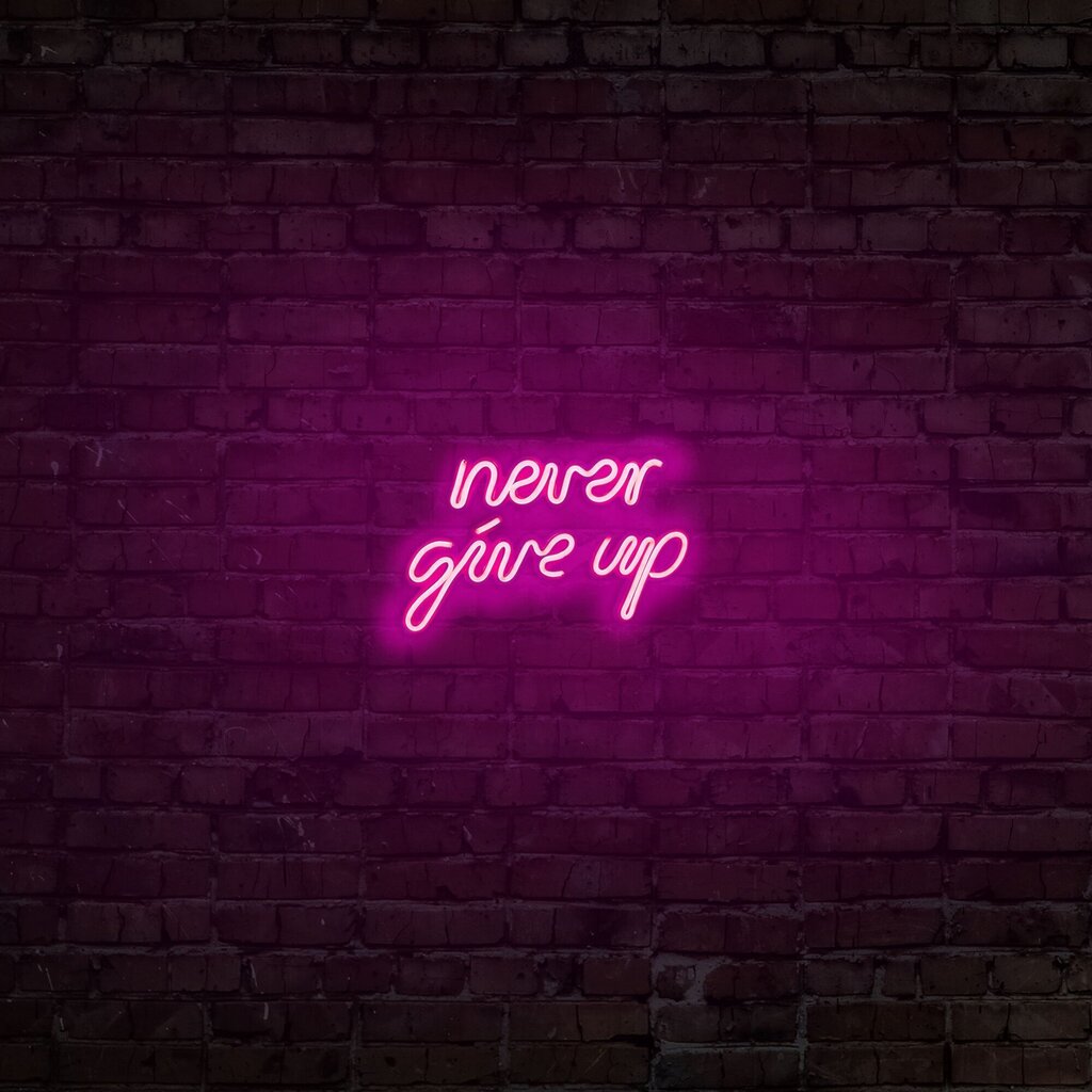 Seinavalgusti Never Give Up цена и информация | Seinavalgustid | hansapost.ee