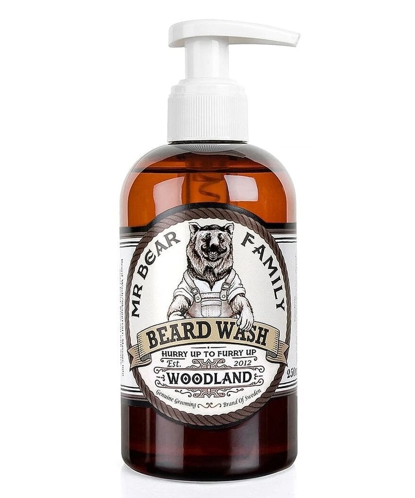 Mr. Bear Woodland (habemepesu) šampoon (habemepesu) 250 ml hind ja info | Raseerimisvahendid | hansapost.ee