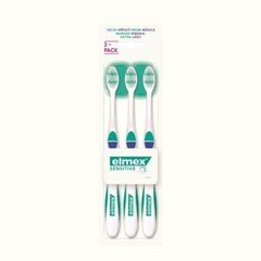 Elmex Sensitive Toothbrush ( 3 pcs ) - Very soft toothbrush цена и информация | Зубные щетки, пасты | hansapost.ee