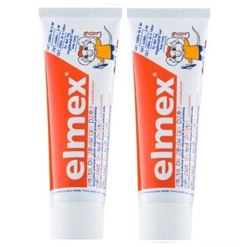Elmex Kids Duopack hambapasta 2 x 50 ml цена и информация | Hambaharjad, hampapastad ja suuloputusvedelikud | hansapost.ee