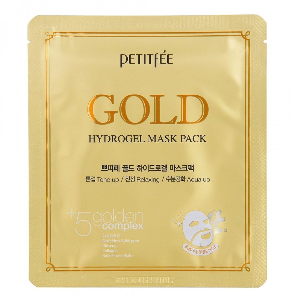 Näomask Petitfee Gold Hydrogel 1 tk. hind ja info | Näomaskid ja silmamaskid | hansapost.ee