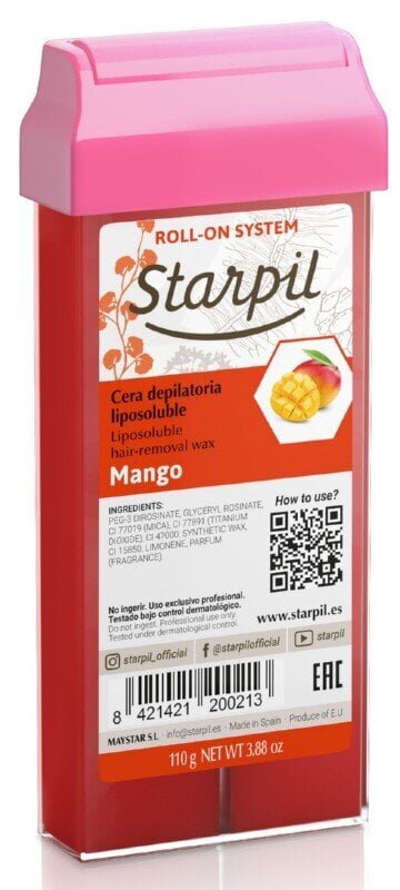 Vaha depilatsiooniks Starpil Body wax epilation Mango, 110 g hind ja info | Depileerimisvahendid | hansapost.ee