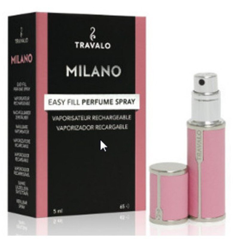 Travalo Milano - korduvtäidetav pudel 5 ml (roosa) hind ja info | Kosmeetikakotid ja meigipeeglid | hansapost.ee
