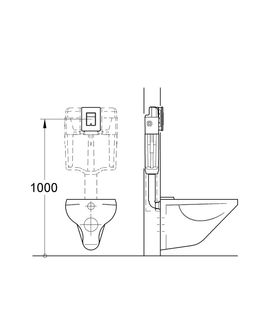 Grohe Nova Cosmopolitan WC loputusnupp hind ja info | WC-poti lisatarvikud | hansapost.ee