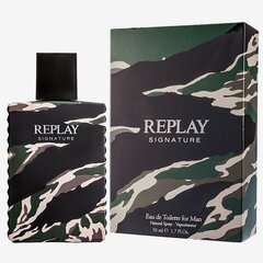 Replay Signature Man EDT meestele 50 ml цена и информация | Мужские духи | hansapost.ee