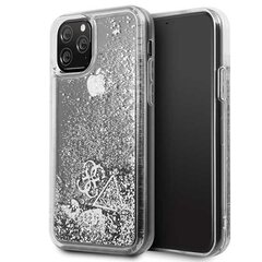 Telefoniümbris Guess GUHCN58GLHFLSI iPhone 11 Pro silver hard case Glitter Hearts hind ja info | Telefonide kaitsekaaned ja -ümbrised | hansapost.ee
