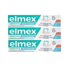 Hambapasta Whitening Sensitive ja Tooth Whitening, 3 x 75 ml цена и информация | Elmex Духи, косметика | hansapost.ee