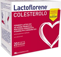 Пищевая добавка LACTOFLORENE colesterolo 20 шт. в пакетиках цена и информация | Витамины и добавки для хорошего самочувствия | hansapost.ee
